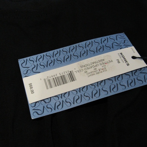 NWT Simply Vera Little Black Dress Mixed Media PM - Picture 6 of 7